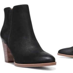 100% suede/leather ankle booties